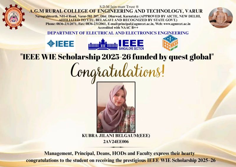 "IEEE WIE Scholarship 2025-26”